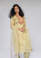 Pastel Green Floral Embroidery Kurta Set