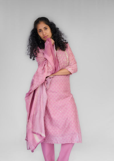 Rose Printed Kurta Set