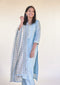 Pastel Periwinkle Kurta Set