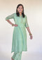 Pastel Green Munga Silk Kurta Set