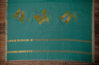 Blue Gond Dupatta