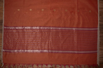 Brick Red Chanderi Dupatta