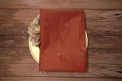 Brick Red Chanderi Dupatta