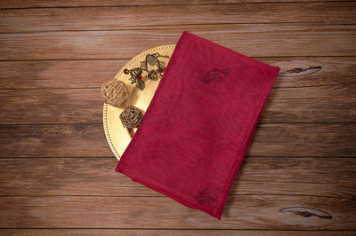 Red Madhubani Dupatta