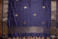 Bluish Purple Raw Silk Dupatta