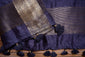 Bluish Purple Raw Silk Dupatta